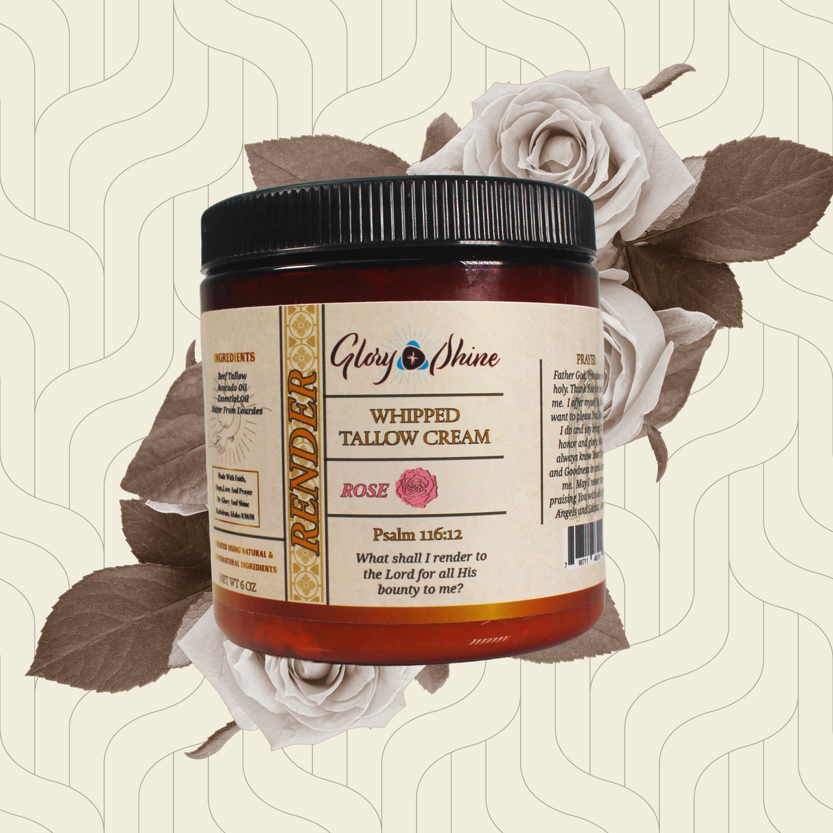 Rose Whipped Tallow Cream