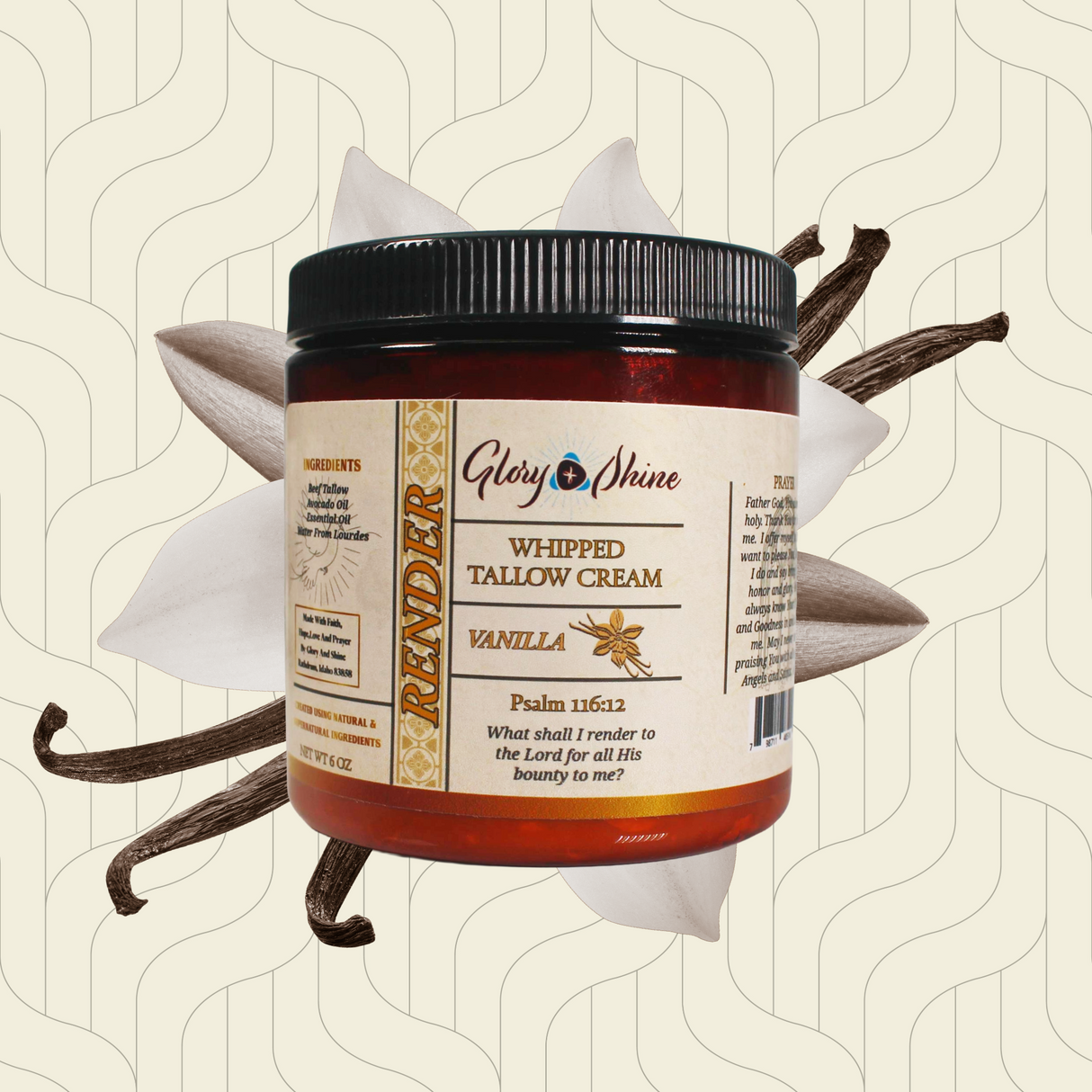 Vanilla Whipped Tallow Cream