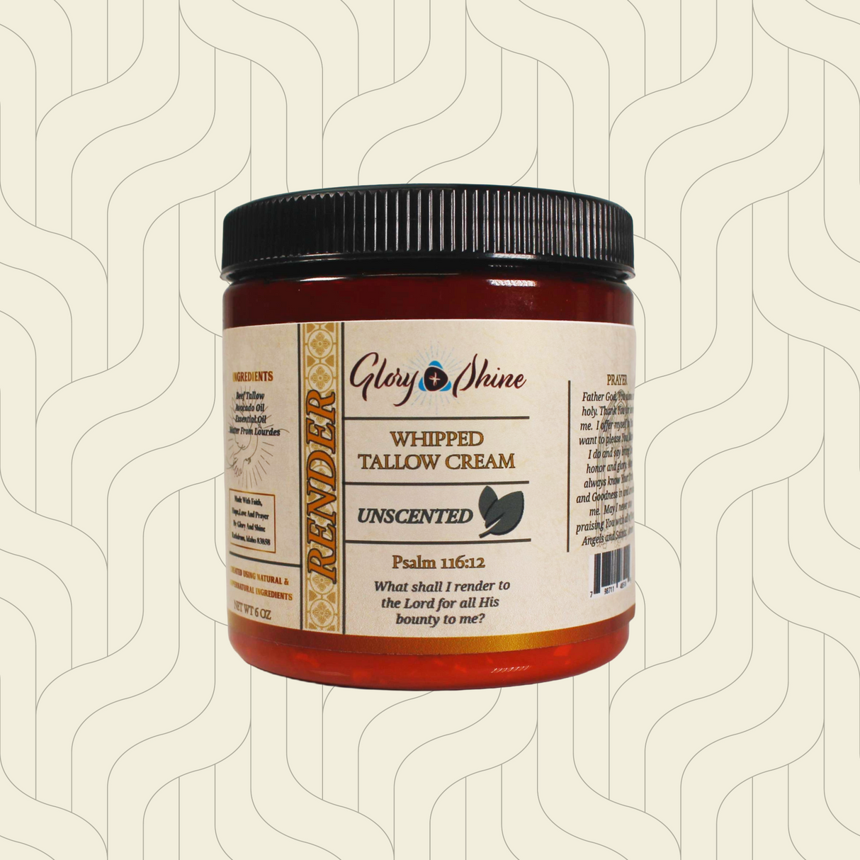 Unscented Whipped Tallow Cream