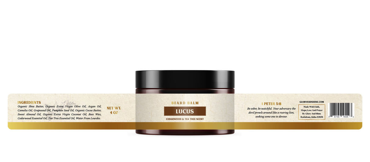 Catholic beard balm Lucus