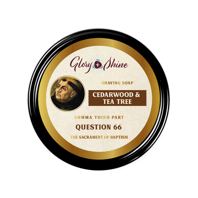 catholic shaving soap  cedarwood & teatree